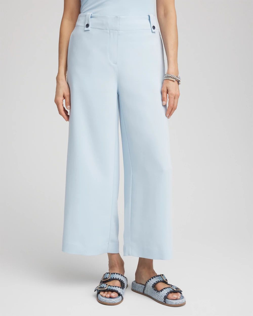 ★E.B.M★ Wide Culotte Pants EMP3WPT010 Crepe Wide-Leg Culotte Pants | Chico's